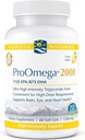 Nordic Naturals ProOmega 2000, Limone Flavor - 2150 mg Omega-3 - 60 Gel Morbidi - Ultra High-Potency Fish Oil - EPA & DHA - Promuove il cervello, occhio, cuore, & Immune Health - Non-GMO - 30 Serve