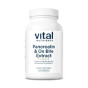 Vital Nutrients Pancreatin & Ox Bile Extract 500mg | Natural Digestive Enzymes for Women & Men | Supporta la digestione di proteine, grassi e carboidrati*| Gluten, Dairy & Soy Free | 120 Capsule