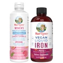 Multivitamina femminile di MaryRuth + la crescita dei capelli Liposomal (Peach) & Iron Liquid (Berry) | Clean Label Project Verified® | Supplementi per bellezza, immunità, &amp; salute generale | Vegan, Non OGM, Gluten-Free