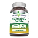 Incredibile Formulas Glucosamine Sulfate Supplemento | 1500 Mg Per Serving | 120 capsule | Non-GMO | Gluten-Free | Made in USA