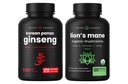 NutraChamps Korean Ginseng Capsule e Lions Mane Capsule 2 Pack Bundle