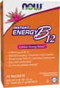 Supplementi NOW, Energia istantanea B-12 (2000 mcg di B-12 per pacchetto), Potenziamento di energia cellulare*, 75 pacchetti