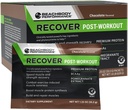 BODi Recover Whey Protein Powder Blend– Post-Workout Chocolate Whey Supplement per il recupero del muscolo con proteine 20g, BCAA, estratto di melograno - Fast Recovery - 18 Serving Packets