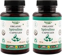 USDA Organic Spirulina Capsule - 100% Pure Vegan Supplement, Non OGM, Senza Glutine, Chimico-Free, (240)