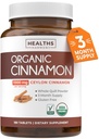 USDA Organic Ceylon Cinnamon Pillole - High Potency Ceylon Cinnamon Supplemento con 1000mg per Serving per il supporto completo antiossidante Corpo - Vegan Non OGM cGMP Made & Lab verificato (3 mesi di alimentazione)