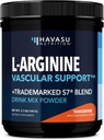 L-Arginina Polvere - Nitric Oxide Supplemento per gli uomini e le donne con L-Citrulline e barbabietola radice - Pre e Post Workout Supporto per Endurance e Recupero - Tangerine Flavor, 1 mese di fornitura (30 Scoops)