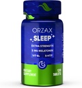 ORZAX Sonno - Melatonina 5 mg, Vitamina B6 & 5-HTP Supplemento - Vitamine dormienti per adulti (120 compresse)
