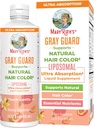 MaryRuth Organics Gray Guard Liposomal, Supporta il colore dei capelli naturali, con l'acido rame & pantotenico, il basilico santo & erbe tradizionali, la vitamina E & vitamina B per la salute generale, età 18+, 15.22 Fl oz