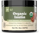 Pure Organic Inulin Powder Fiber Supplement - (Jerusalem Artichoke) Prebiotic Bulk Inulin Fiber Powder 8oz Digestione & Gut Health