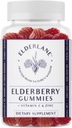 Gummie Elderlane Elderlane per Adulti e Bambini - Supporto Immune - Non OGM, Vegan, Senza Glutine, Gelatin-Free - 60ct, 100mg