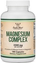 Magnesio Complesso Supplemento 180 capsule (426mg Magnesio Elementale Fornito da 2.300mg di Otto Forme Di Magnesio) MAG-8 Fornisce 100% Quotidiano Valore Raccomandato di Magnesio da Legno Doppio