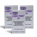 PRN Pharmacal Liqui-Tinic 4X - Ferro e Vitamine Supplemento nutrizionale orale per gli animali - Integratore aromatizzato con Ferro e B-Complex Vitamine per il benessere - 2 fl oz (3 Pack)