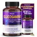 Sotalix Glucosamine 650mg – Supporto Joint All-in-1 con Condroitina, MSM, Collage, Turco, Vitamina D3 e Acido Ialuronico – 150 Capsule – Senza Shellfish – Made in USA