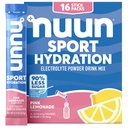 Nuun Sport Electrolyte Powder Packets con Magnesio, Calcio, Potassio, Cloruro e Sodio, Idratazione Packets per On-the-Go, Pink Lemonade Flavor, Gluten Free & Vegan, 16 Serve singole