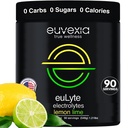 Dr Ekberg euLyte Idratazione istantanea Elettroliti Polvere Zucchero Zero Carb Calorie Lime Lime Bevande • 80+ Minerali Magnesio Potassium Trace Minerali • Fissaggio Keto Stevia • 90 Serve