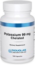 Douglas Laboratories Potassium 99 mg Chelated | Supporta Impulsi Nervose, Funzione Muscolare Scheletrica e Pressione Sangue Già Normale* | 100 capsule