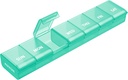 AUVON organizzatore settimanale di pillole con Design di apertura senza sforzo, Artrite Friendly Pill Box, BPA-Free Pill Organizer 7 giorni, Cute & Portable Pill Case per vitamine, integratori e farmaci