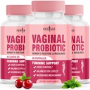 NUOVO AGE Vaginal Probiotici per le donne con prebiotici, estratto di mirtillo, e una miscela probiotica di Lactobacillus, Supporta equilibrio di pH sano, controllo dell'odore, flora vaginale - 180 capsule