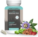 Nutrizioni nutrizionali del picco di montagna sonno facile - supplemento di sostegno del sonno Promuovere un Mood rilassato e calmo - 5-HTP, aminoacidi, melatonina, & Magnesio - Supplemento alimentare anallergico (60 capsule)