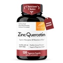 Sandhu's Zinc Quercetin 120 capsule vegetariane (pacchetto di 1) | Integratori ad alto assorbimento per l'immunità e l'allergia stagionale | Supporto immunitario antiossidante per gli uomini e le donne | Facile da ingoiare
