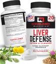 Integratore di supporto del fegato - Detox Cleanse del fegato di difesa del fegato - Realizzato con Solarplast, Foglia di carciofo, Seme di cardo del latte, & More - per il metabolismo e risposta immunitaria 60 capsule