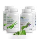 AloeCure Organic Aloe Vera Capsules Pack - 4 Pezzi - 2 x VeraFlex, 2 x Aloe Vera Capsule
