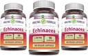 Incredibile Formulas Echinacea | 1300 Mg | Capsule vegetali Supplemento | Non OGM | Gluten Free | Made in USA (3 Pack | 180 Count)