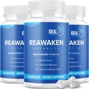 Reawaken Brain Boost Supplemento per Memory Advanced Formula (3 Pack - 180 capsule)