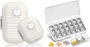 Organizzatore di pillole di viaggio, 7 giorno e organizzatore di pillole 3 volte al giorno, 7 giorni scatola di pillole - GloDeals organizzatore settimanale di pillole della medicina del contenitore della medicina del contenitore per il supplemento di olio di pesce di vitamina