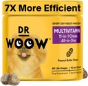 Multivitaminici per cani - Vitamine di tutti i giorni per cani | Salute immunitaria Gut, Supporto per occhio cardiaco congiunto | Integratori per cani Glucosamina Chondroitin, Probiotici di digestione, Omega 3 Fish Oil | 90 Ct