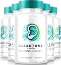 NutraRize (5 Pack) ClearTone Tinnitus, Clear Tone Pills for Hearing, ClearTone Pills Supplement for Overall Ear Health, Official Auditory Support Capsules, ClearTones Review (300 Capsule)