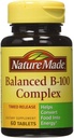 Natura fatta B-100 Complex Time Release Tablets, 60 conteggio per la salute metabolica (Pack of 3)