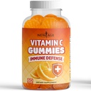 NUOVA AGE Vitamina C Gummies Arancione Vitamina C Gummy - Supporta il sistema immunitario sano - Vegetariano senza glutine (60 Gummies)