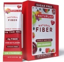 Husk di Psyllium aromatizzato alla fragola di Kiwi senza zucchero, 24 pacchetti di fibre