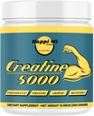 Polvere monoidrata di creatina micronizzata, non aromatizzata, pre allenamento, post allenamento, recupero, costruzione del muscolo, migliorare le prestazioni atletiche, 300 Gram, 5000mg per porzione, 60 Serve