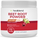 Polvere di radice di barbabietola organica di guariblend - Barbabietole di ossido nitrico, supporto di pressione sanguigna sana, chirurgia del sangue Superfood Blueberry aromaed - 30 Serve