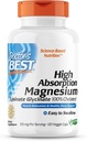 Migliore assorbimento di magnesio di altissimo assorbimento del medico glicinato 100% chelato, non OGM, Vegan, 120 capsule di verdure (pacchetto di 1)