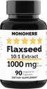 Estratto di lino MONOHERB 1000 mg - 90 capsule vegetariane