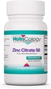 Nutrizione Zinc Citrate Supplemento - Zinco per Uomini e Donne, Supporto Immune, Pure, Ben assorbito, Ben tollerato, Trace Mineral, 50mg Capsule Vegetariani - 60 Conte