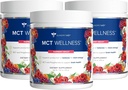 Gundry MD MCT polvere di benessere per sostenere l'energia, la produzione di chetone e la salute del cervello, Keto Friendly, Sugar Free (90 giorni di alimentazione, Raspberry Medley)