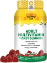 Country Life Adult Multivitamin Honey Gummies – Bone, Heart & Energy Support – Non OGM, Certified Gluten Free, Vegetariano – naturalmente addolcito – 60 Gummies