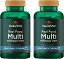 Cigno reale cibo Multivitaminico Multiminerale Men's Salute Prostatico Stress Supplemento Vegan Gluten-Free Non-GMO 90 Veggie Capsule Veg Caps (2 Pack)