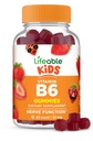 Vitamina vitale B6 Gummies per bambini | Grande degustazione B6 Vitamine 50mg | Vegan Non OGM Gluten Free | per Nerve Function Support | 60 Gummies