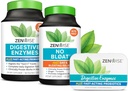 Zenwise salute enzimi digestivi, nessun Bloat, e Free Travel Tin con probiotici per la salute digestiva e del fegato | Bloating Relief per le donne e gli uomini