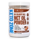Divine Health Dr. Colbert, MD MCT Oil Powder | Hazelnut Flavor Raccomandato in Keto Zone Diet Book | Coffee Creamer | 70% C8 30% C10 | 0 Carbs nette | 30 giorni di alimentazione | 330 G