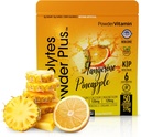 PolvereVitamin Electrolytes Powder Plus (50 Servings) Tangerine Ananas Electrolyte Powder 0 Calorie Keto, 0 Zucchero, No Maltodextrin, 1000mg Potassium, 120mg Calcium, 120mg Magnesio, Polvere di idratazione