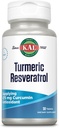 KAL supplemento di resveratrolo erborico, supporto antiossidante, fornitura 475 mg curcumina erboristica, assistenza sanitaria cardiaca e congiunta, disintegrazione rapida, garanzia di 60 giorni, 30 Serve, 30 compresse
