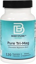 Pure Tri-Mag - Tre forme di Magnesio altamente assorbito per una varietà di protocolli nutrizionali. Rilievo di stress, sonno, salute del cuore, muscoli e supporto del metabolismo 120-caps