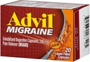 Advil Migrain 20'S dimensione 20ct Advil Migraine dolore liquido riempito capsule 20ct