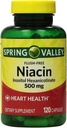 Spring Valley - Niacin 500 mg, Flush Free, 120 capsule